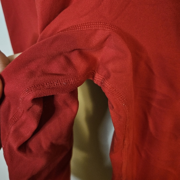 Vitality Solid Red High-Waisted Leggings Athletic Athleisure Workout Comfy Large - Picture 7 of 8